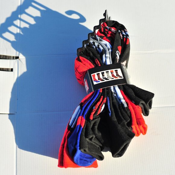 1 pair Polo Premium x MARVEL Colorful Tall Socks Female Male Neuter Blue Gray - Picture 10 of 14